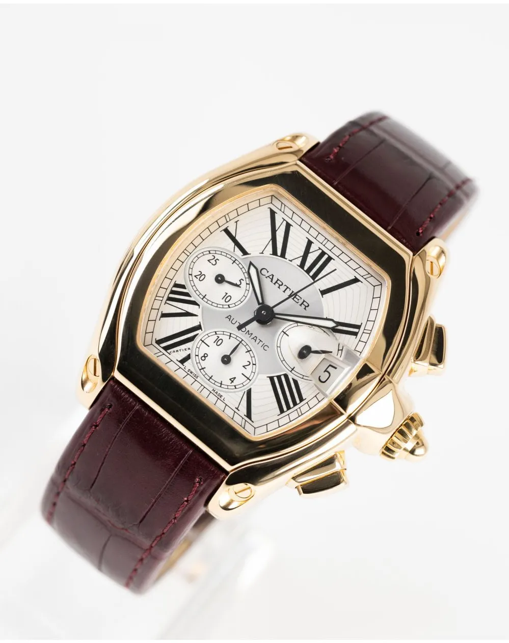 Cartier Roadster 2619 48mm Yellow gold White 7