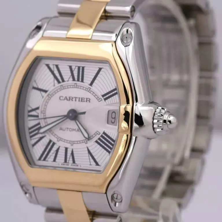 Cartier Roadster w62031y4 38mm Yellow gold Silver 1