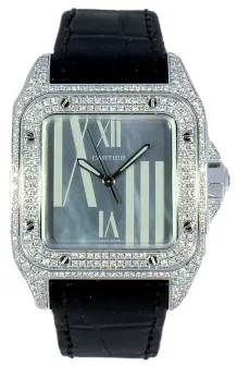 Cartier Santos 100 37mm White gold