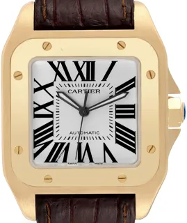 Cartier Santos W20071Y1 Yellow gold Silver