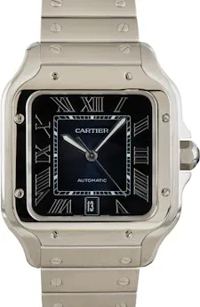 Cartier Santos WSSA0030 40mm Stainless steel Blue