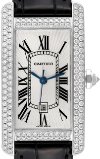 Cartier Tank Américaine 2490 White gold Silver