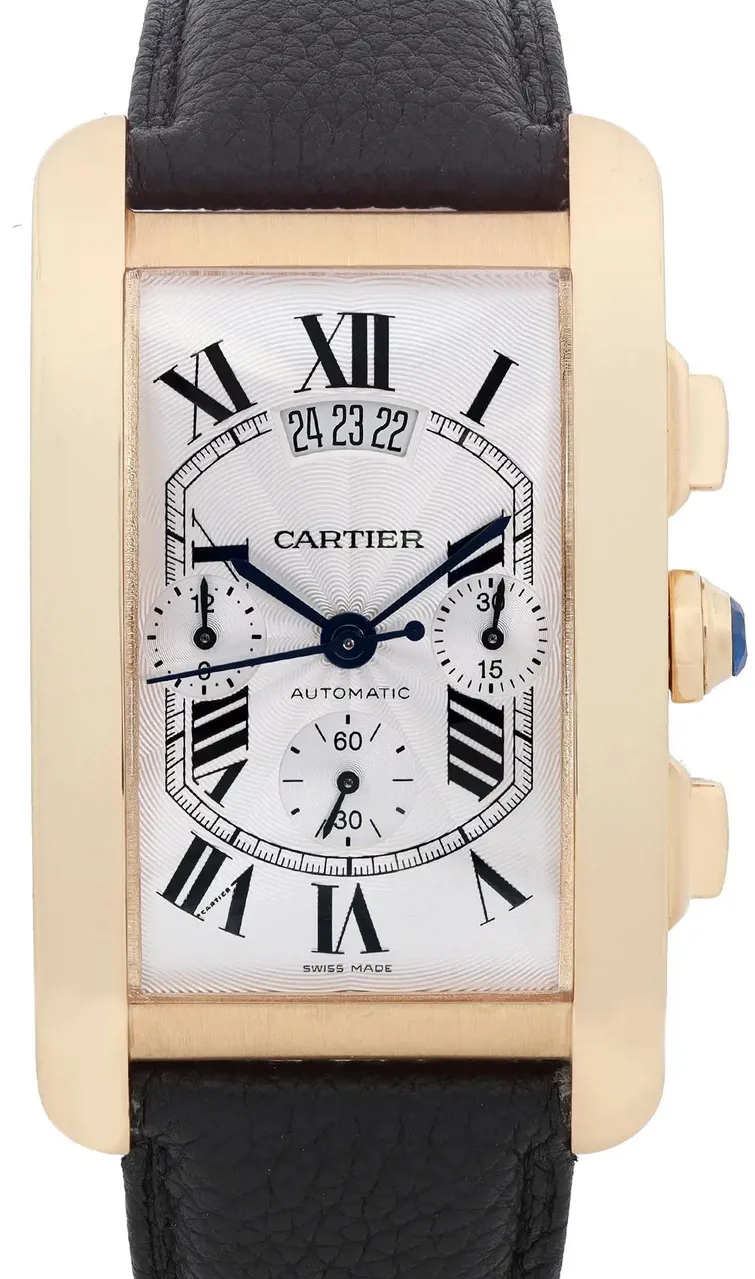 Cartier Tank Américaine W2609356 32mm Yellow gold Silver 1