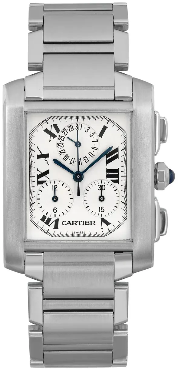 Cartier Cougar W51001Q3 28mm Stainless steel White