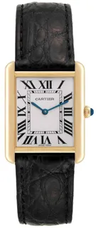 Cartier Tank Solo W1018855. Yellow gold Silver