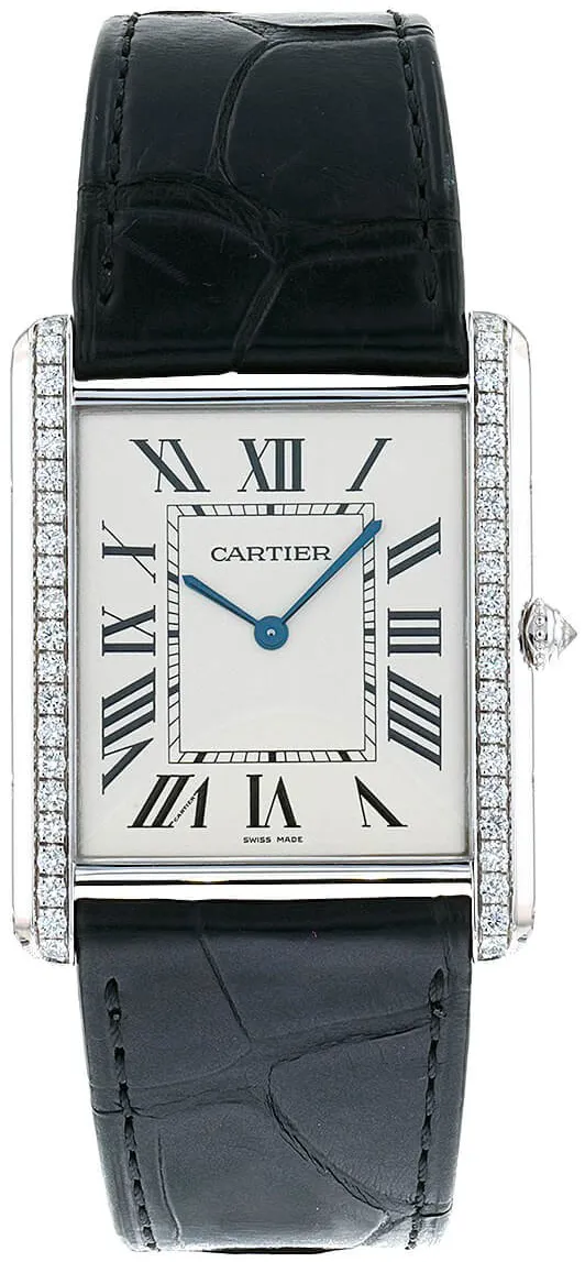 Cartier Tank   3281 / WT200006 34mm White gold Silver