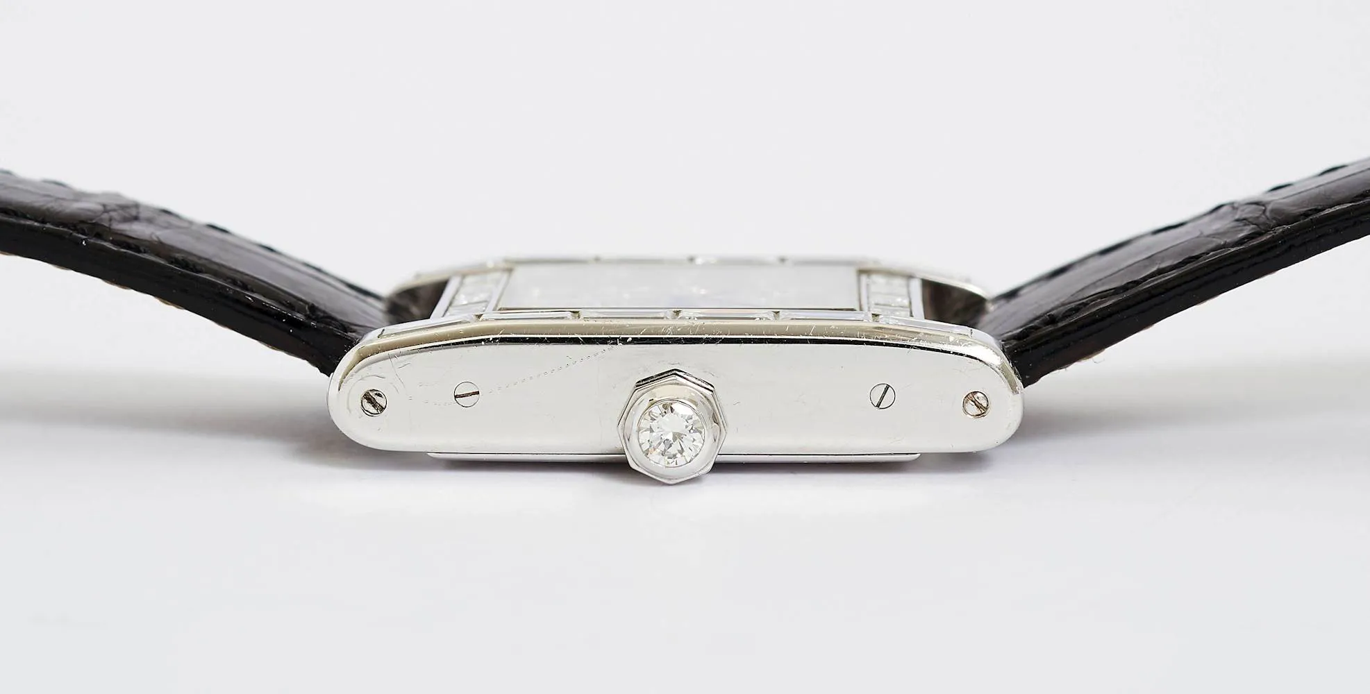 Cartier Tank 23mm White gold and diamond 3