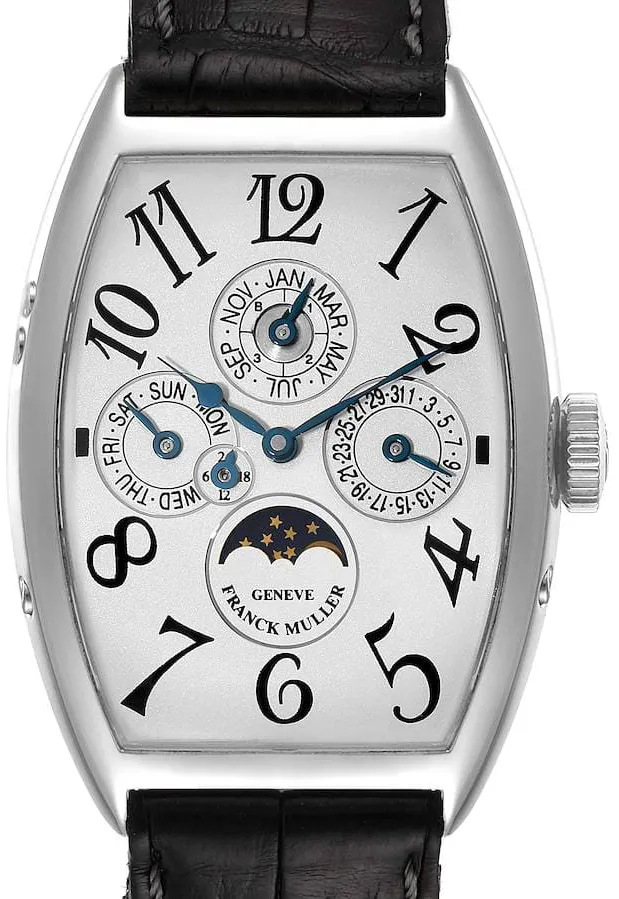 Franck Muller Perpetual Calendar 5850 QP 38mm Platinum Silver