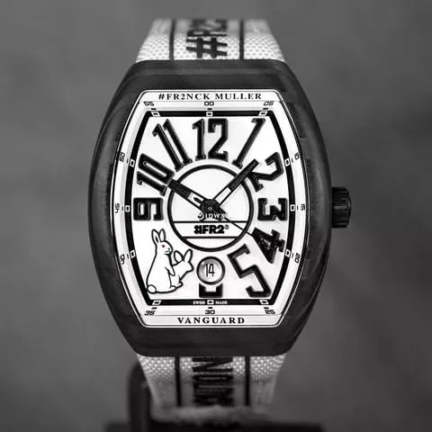 Franck Muller Vanguard V 41 SC DT GFG RNR FR2CB 41mm Carbon fiber White