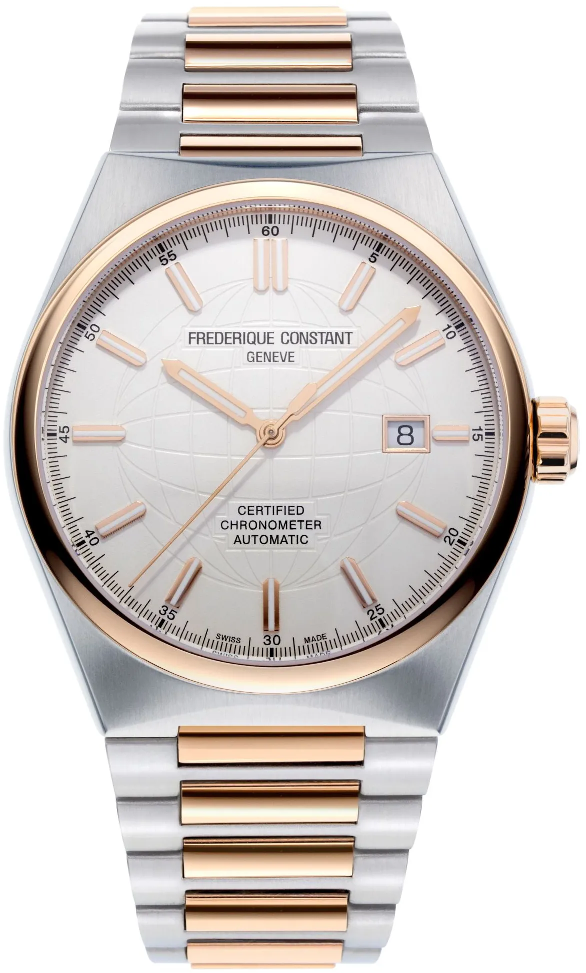 Frédérique Constant Highlife FC-303V4NH2B 41mm Acier/Or Rose Plaqué Silver