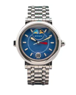 Gérald Genta Night & Day Dual-time G.3706 Stainless steel Blue