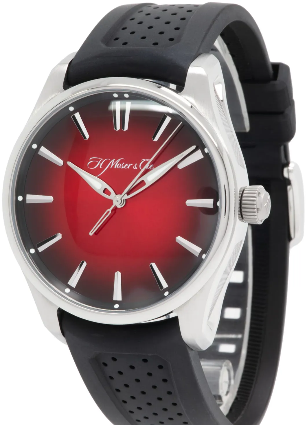 H. Moser & Cie. Pioneer 3200-1207 43mm Stainless steel Red