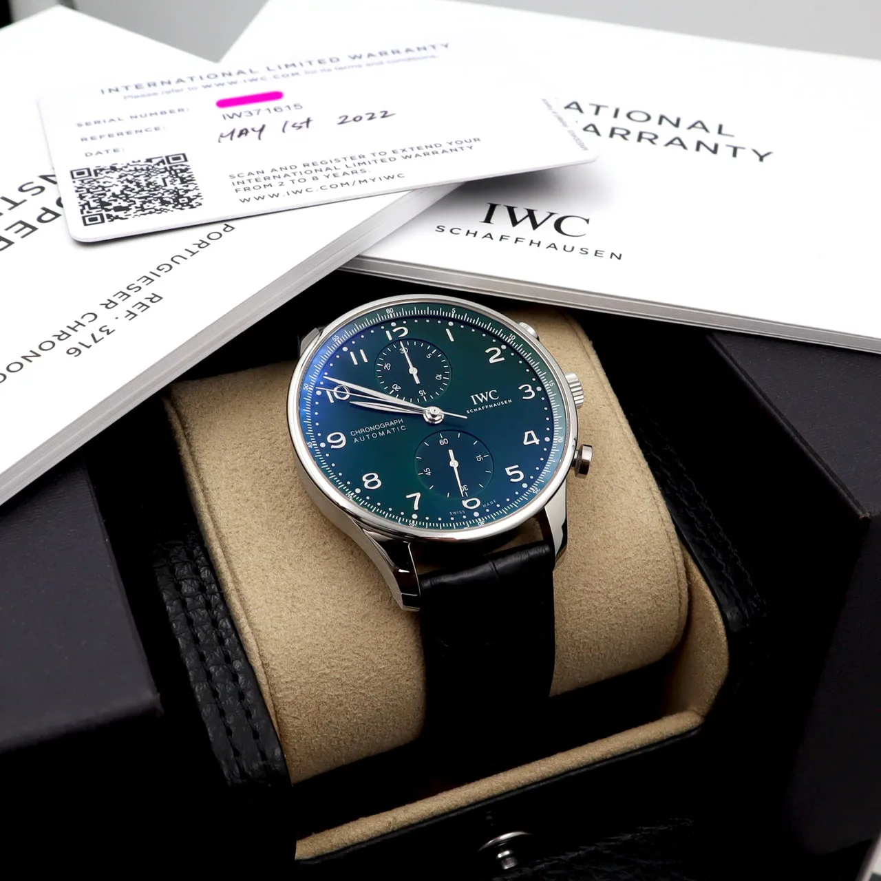 IWC Portugieser IW371615 41mm Stainless steel Green 7