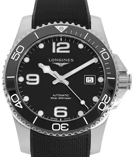 Longines HydroConquest L3.781.4.56.9 Stainless steel Black