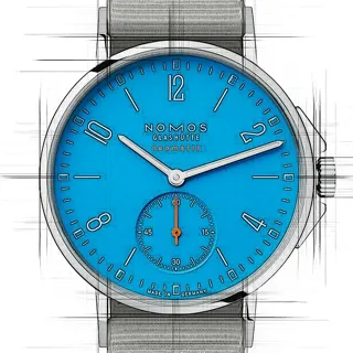 NOMOS Ahoi Neomatik 562 Edelstahl Blau