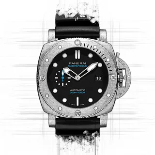 Panerai Submersible PAM 01229 Stainless steel Black