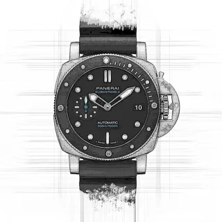 Panerai Submersible PAM02683 Stainless steel Black