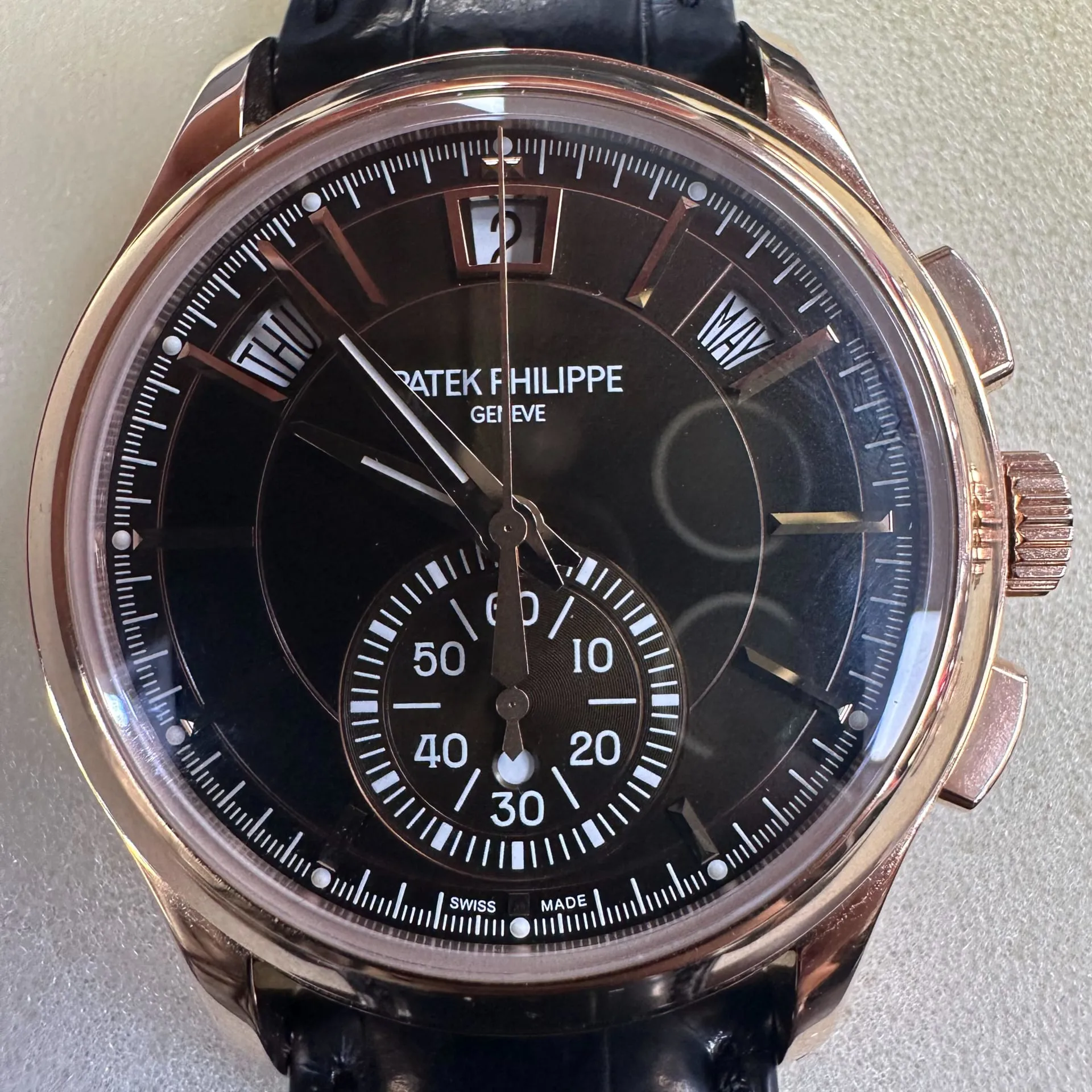 Patek Philippe Annual Calendar Chronograph 5905R-001 42mm Rose gold Brown