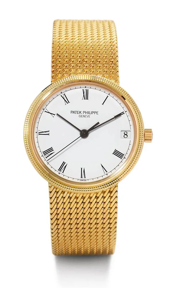 Patek Philippe Calatrava 3802/205 33mm Yellow gold White