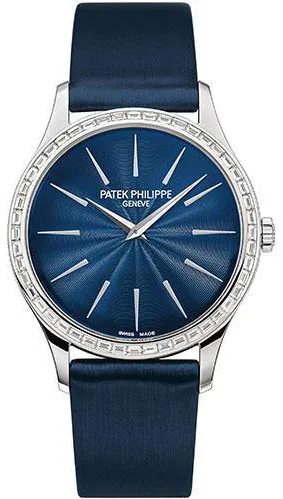 Patek Philippe Calatrava 4897/300G 33mm White gold Blue