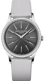 Patek Philippe Calatrava 4897G 18k white gold silvery gray