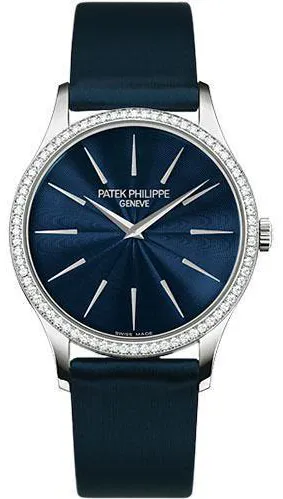 Patek Philippe Calatrava 4897G 33mm White gold Blue