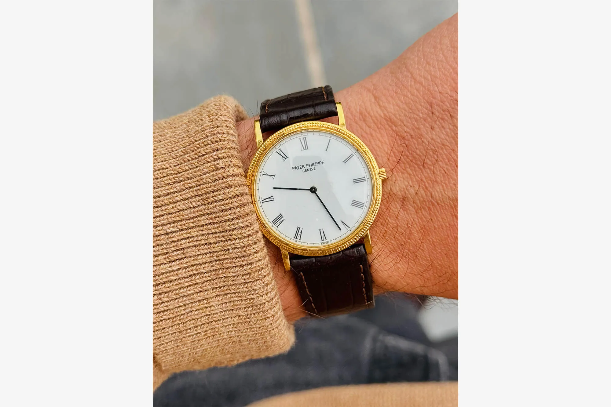 Patek Philippe Calatrava 32mm Yellow gold and 18k yellow gold White 5