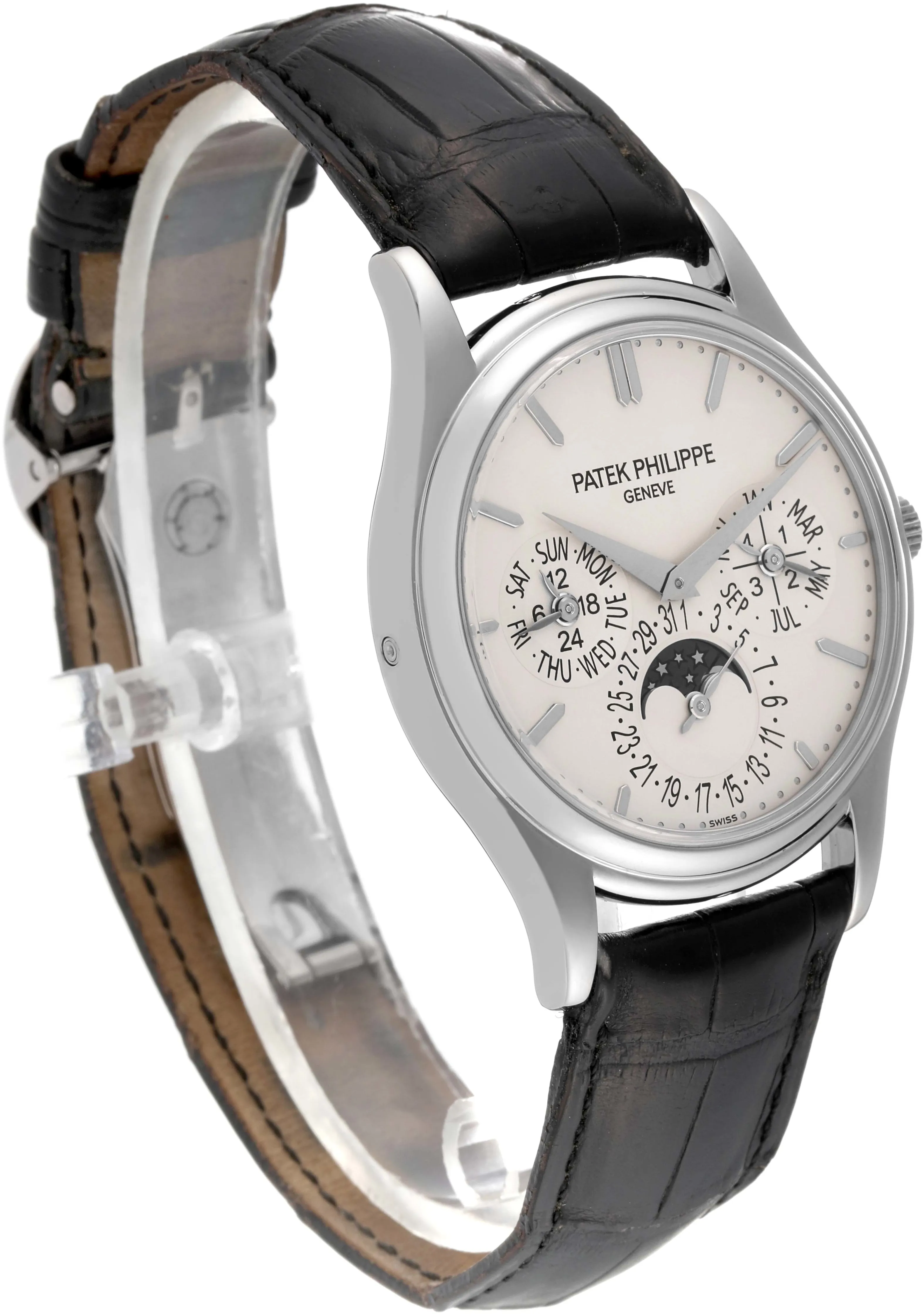 Patek Philippe Perpetual Calendar 5140G 37mm White gold Silver 2