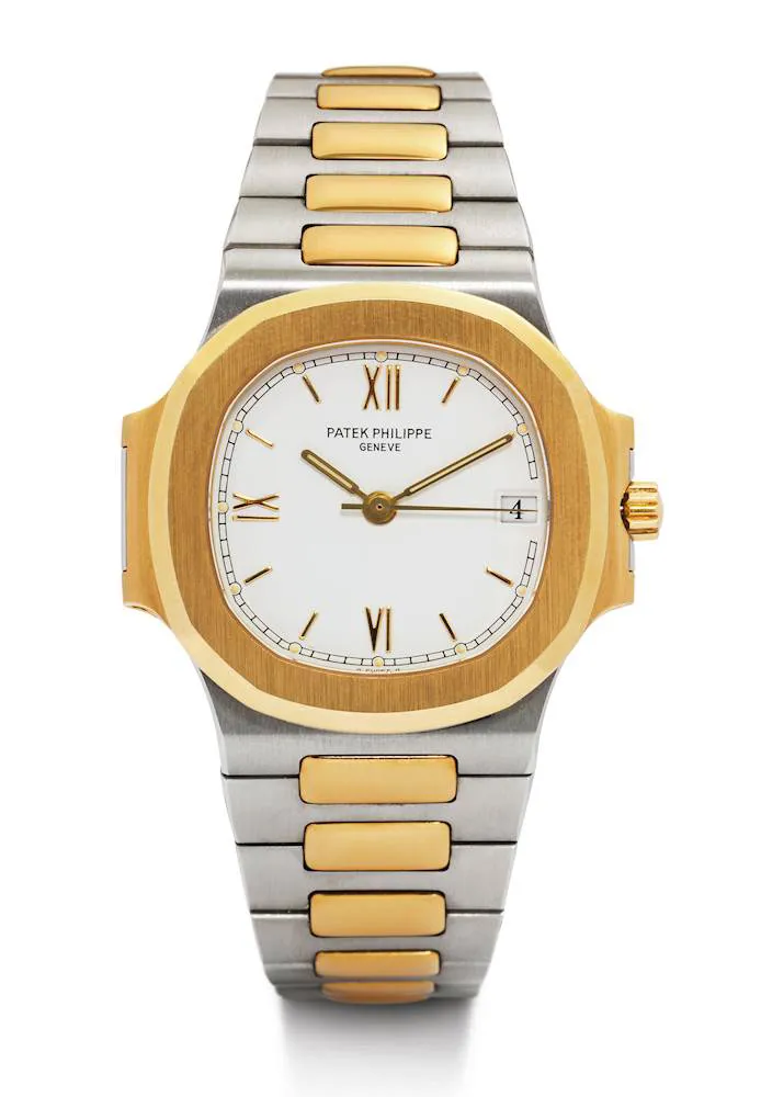 Patek Philippe Nautilus 3800/1 37mm Yellow gold and stainless steel White