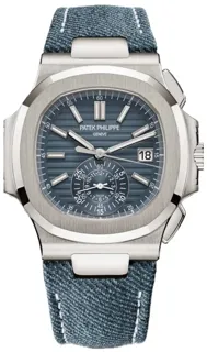 Patek Philippe Nautilus 5980/60G-001 White gold Blue