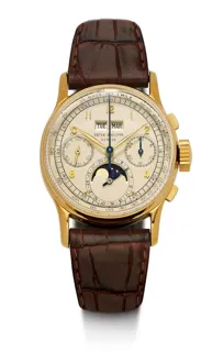 Patek Philippe Perpetual Calendar Chronograph 1518 Yellow gold Silver