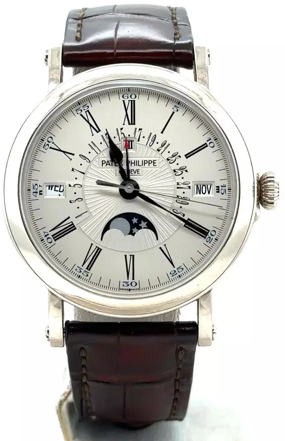 Patek Philippe Perpetual Calendar 5159G-001 38mm White gold Silver