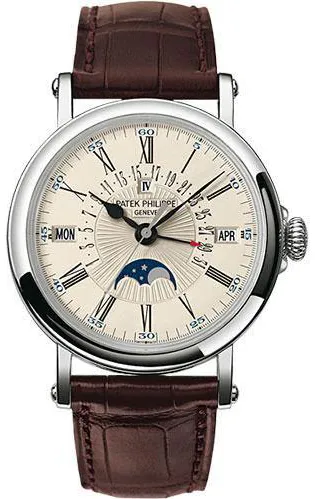 Patek Philippe Perpetual Calendar 5159G 38mm White gold and 18k white gold hand-guilloched