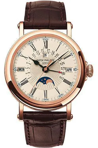 Patek Philippe Perpetual Calendar 5159R 38mm Rose gold and 18k rose gold hand-guilloched