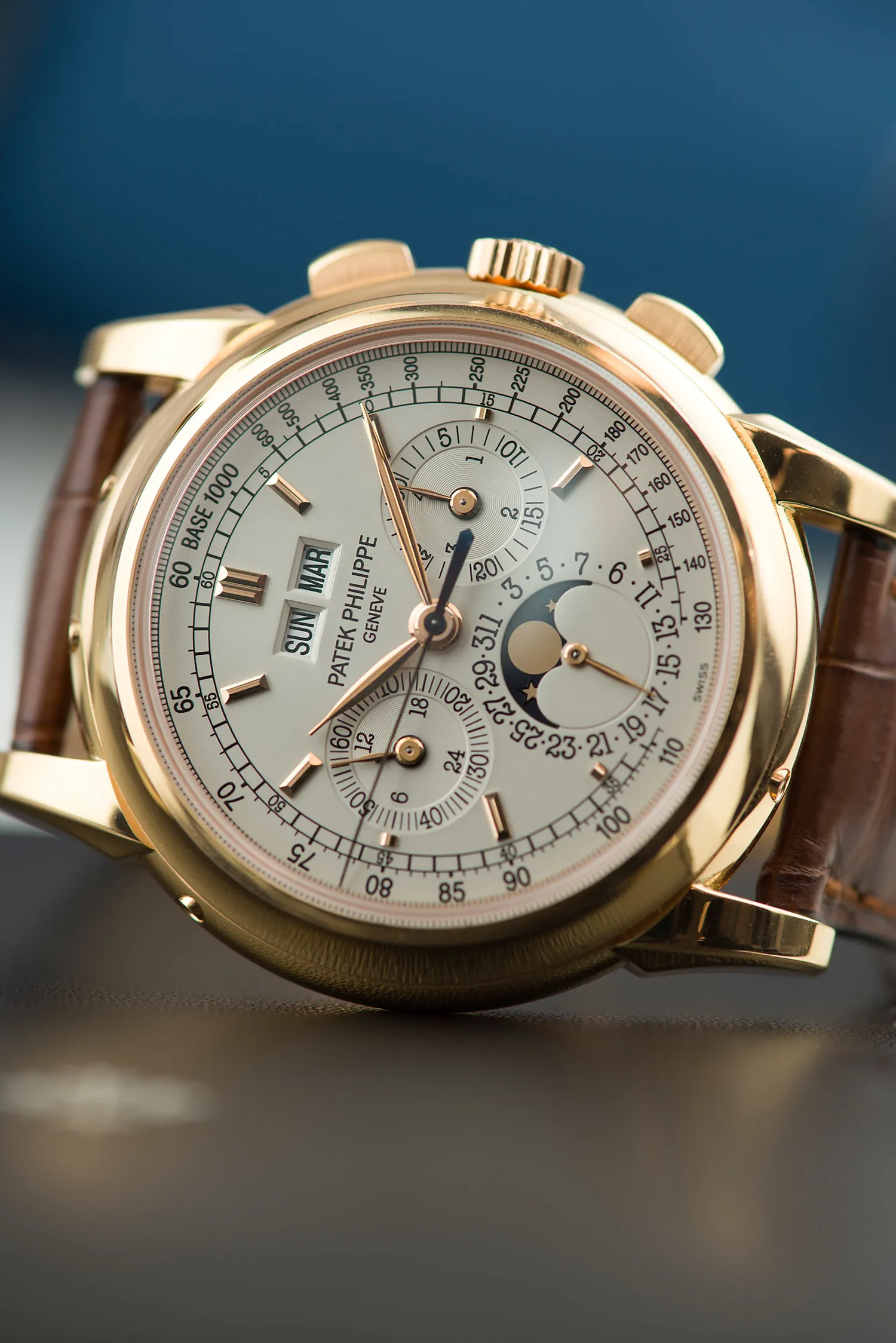 Patek Philippe Perpetual Calendar Chronograph 5970R-001 Rose gold Silver