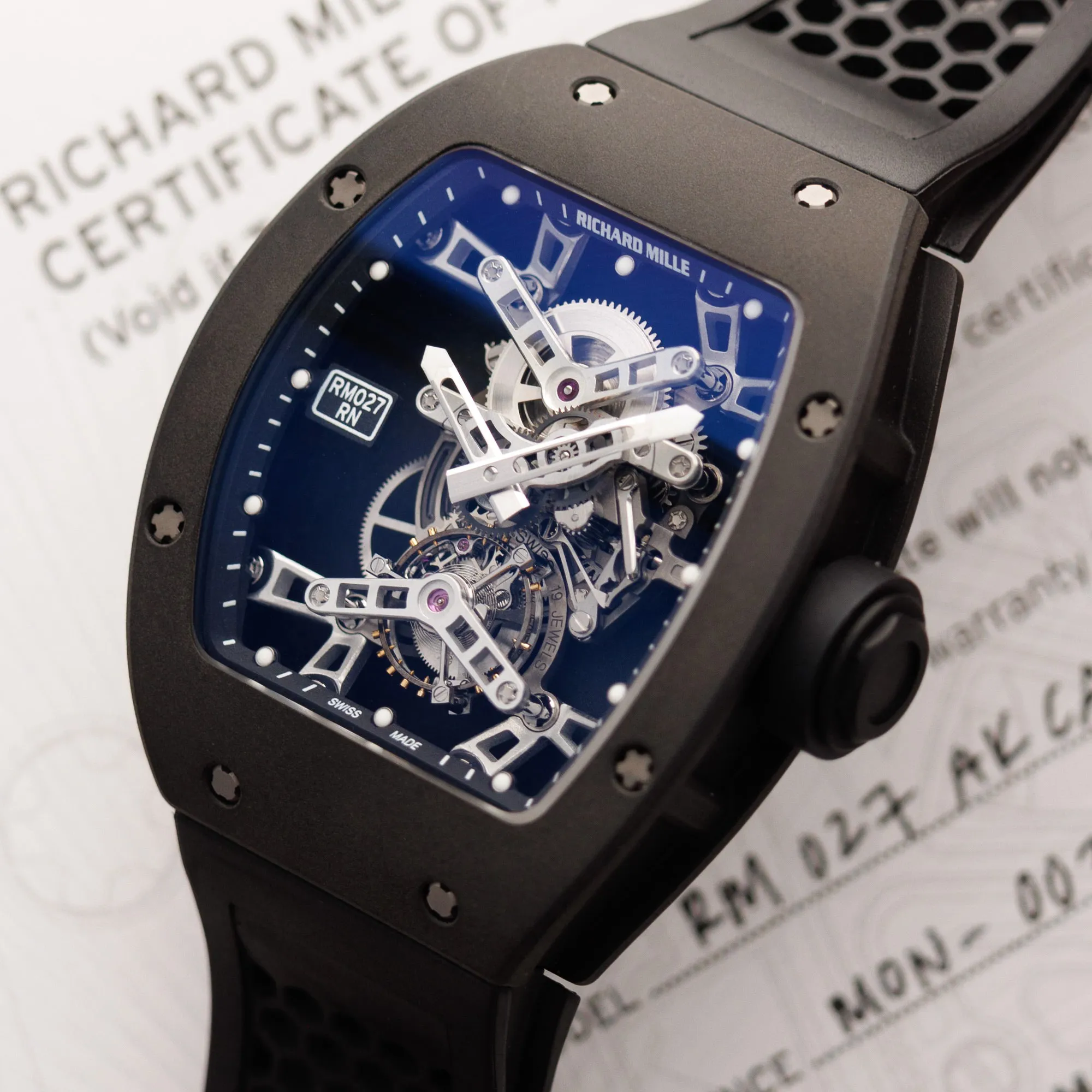 Richard Mille RM 027 RM 027 AK CA 39mm Ceramic Skeletonized 3