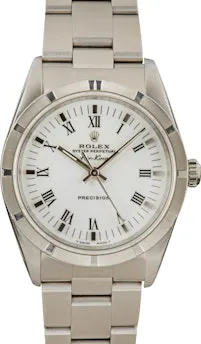 Rolex Air King 14010 34mm Stainless steel White