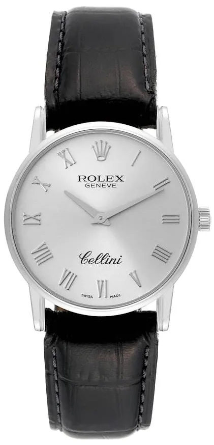 Rolex Cellini 5116 32mm White gold Silver