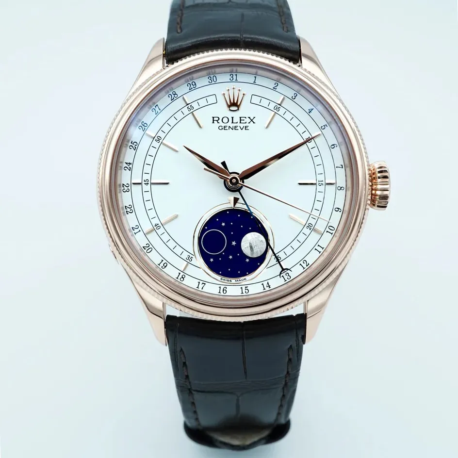 Rolex Cellini Moonphase 50535-0002 39mm Rose gold White