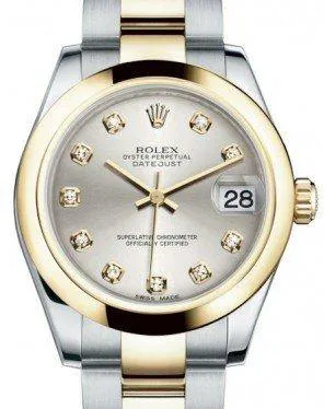 Rolex Datejust 31 178243 31mm Yellow gold and Stainless steel Silver