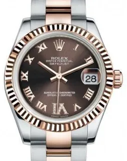 Rolex Datejust 31 178271 Rose gold and Stainless steel Brown