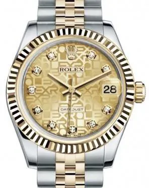 Rolex Datejust 31 178273 31mm Yellow gold and Stainless steel Champagne