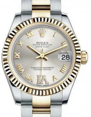 Rolex Datejust 31 178273 31mm Yellow gold and Stainless steel Silver