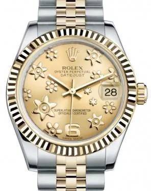 Rolex Datejust 31 178273 31mm Yellow gold and Stainless steel Champagne