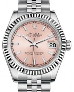 Rolex Datejust 31 178274 White gold and Stainless steel Pink