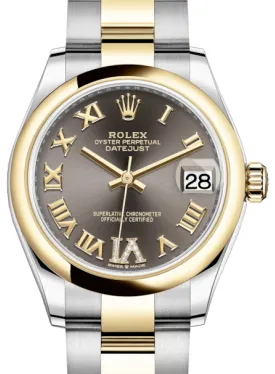 Rolex Datejust 31 278243 31mm Yellow gold and Stainless steel Gray