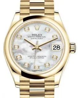 Rolex Datejust 31 278248 Yellow gold White