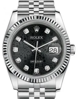 Rolex Datejust 36 116234 White gold and Stainless steel Black