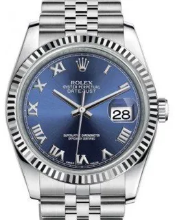 Rolex Datejust 36 116234 White gold and Stainless steel Blue