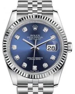 Rolex Datejust 36 116234 White gold and Stainless steel Blue